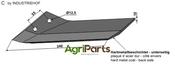 Replacement wing hard metal faced - left - AgriParts