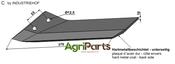 Replacement wing hard metal faced - left - AgriParts