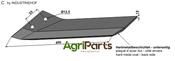 Replacement wing hard metal faced - left - AgriParts