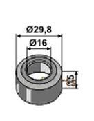 Bush Ø29,8x15xØ16 - AgriParts