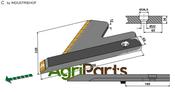 Stubble share - right - Hard metal - AgriParts