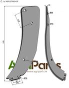 Subsoiling shank - left model - AgriParts