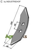 Cultivator share BBG 245mm - AgriParts