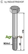 Bolt M24x3 - 8.8 - AgriParts image
