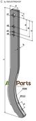 Cultivator shank - 875mm - AgriParts
