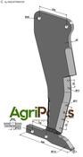 Tine with foot - right - AgriParts