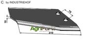 Replacement wings - typ Becker - reinforced model, right - AgriParts