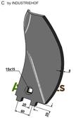 Guideboard - left model - AgriParts