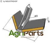 Stubble share - Hard metal - AgriParts