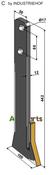 Furrow opener 68° - Hard metal - AgriParts