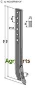 Track eradicator tine with share - AgriParts