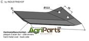 Replacement wings - hard metal faced - back side - right - AgriParts
