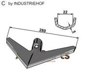 Sweep 280mm - AgriParts