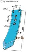 Centre stubble point - AgriParts