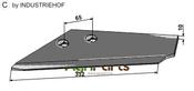 Replacement wing for stubble share, left - AgriParts