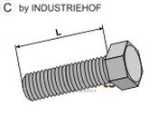 Hexagon bolt M10x1,5x30 without nut - AgriParts image