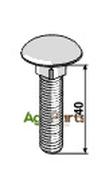 Saucer-head screw M10x1,5x40 - galvanized - AgriParts image