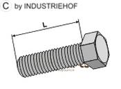 Hexagon bolt M10x1,5x40 without nut - AgriParts image