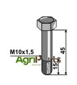 Shear bolt M10 without nut - AgriParts image