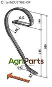 Brake tine, right model - AgriParts