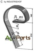 Brake tine - AgriParts