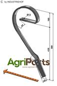 Brake tine, left model - AgriParts