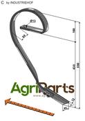 Brake tine, right model - AgriParts