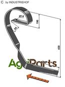 Brake tine, right - AgriParts