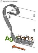 Brake tine, right model - AgriParts