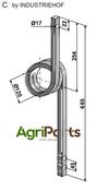 Track eradicator tine, left model - AgriParts