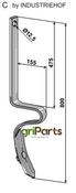 Track eradicator tine with share - AgriParts