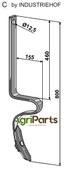Track eradicator tine with share - AgriParts