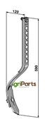 Track eradicator tine with share - AgriParts