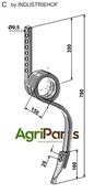 Track eradicator tine with share - AgriParts