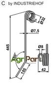 Following tine - AgriParts
