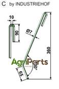 Following tine, right model - AgriParts