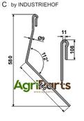 Following tine - AgriParts