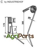 Following tine - back - AgriParts