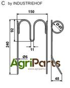 Following tine - AgriParts
