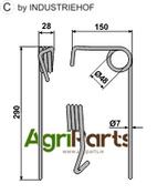 Following tine - back - AgriParts