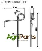 Following tine - front - AgriParts