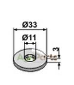 Washer Ø30x2,5xØ10,5 - AgriParts