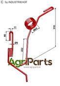 Following tine, back right - AgriParts