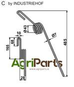 Following tine - back - AgriParts