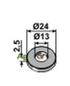 Washer O24x2,5xO13 - AgriParts image