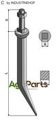 Harrow teeth from boron steel with square neck - AgriParts