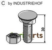 Bolt M12x1,75x30 - 12.9 - AgriParts