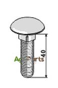 Saucer-head screw M12x1,75x40 - galvanized - AgriParts