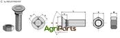 Plough bolt DIN608 M12x1,75x50 and hexagon nut - AgriParts image