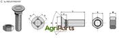 Plough bolt DIN608 M12x1,75x60 and hexagon nut - AgriParts image